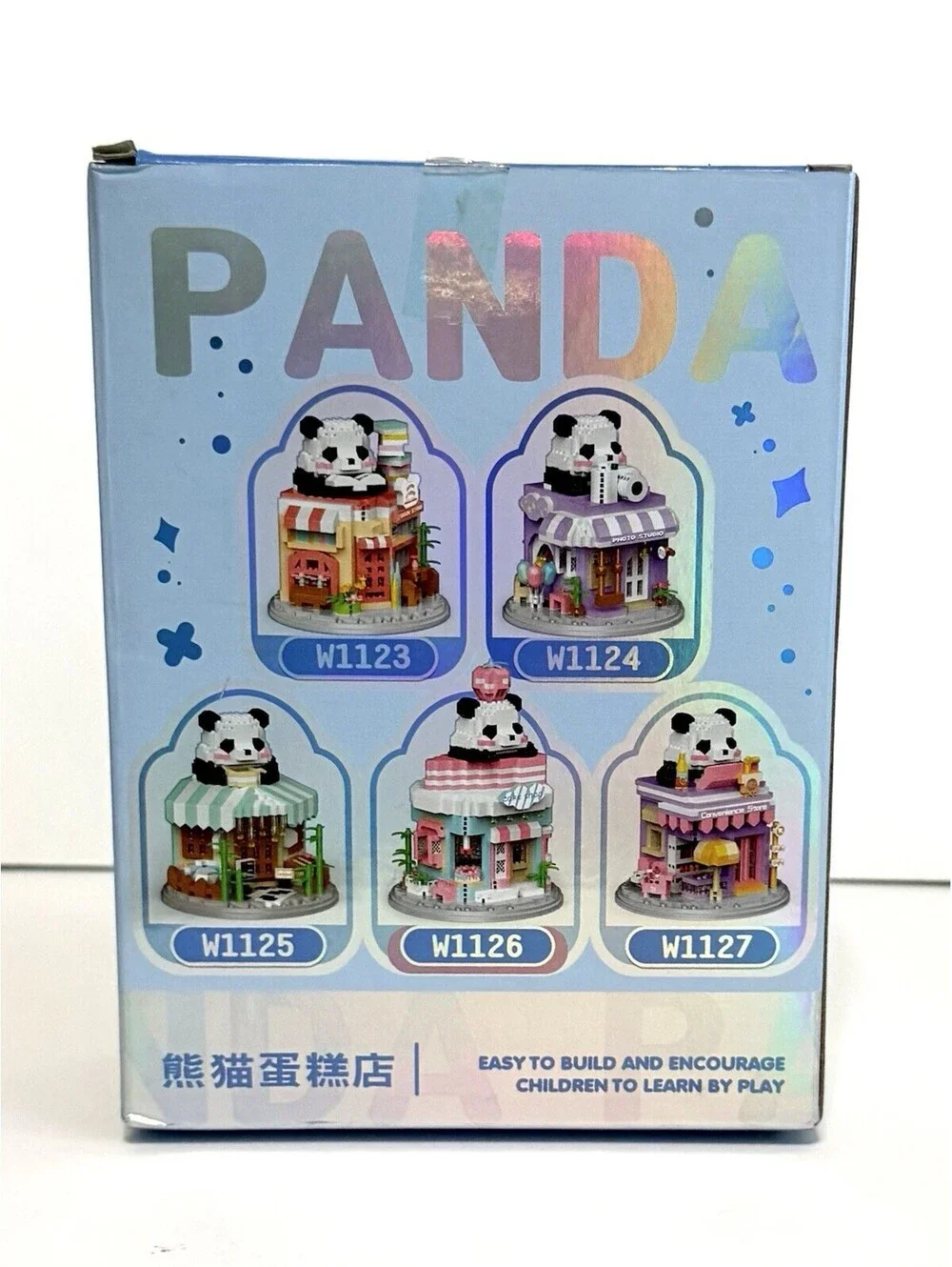 Lele Brother Panda Cake Shop W1126 1013PCS Mini Building Blocks New Sealed